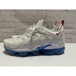 Nike Air VaporMax Plus Men's Sixe 13 white blue red DV2119-100